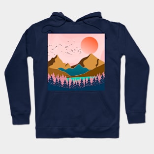 Mountain landscape Hoodie